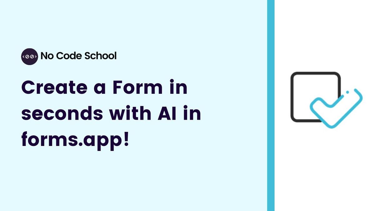 Create a form in seconds using AI in forms.app!